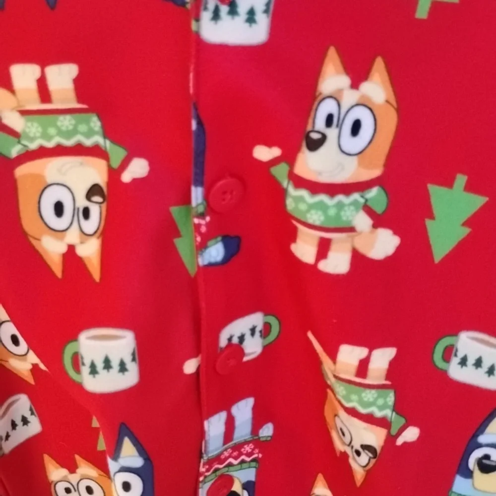 NWT Bluey Red Kids 2-Piece Owl Pajama Set